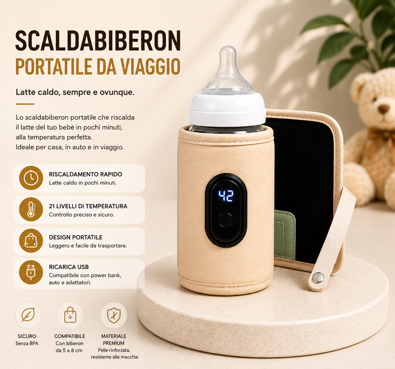 Veluné WarmGo™ – Scaldabiberon Portatile USB