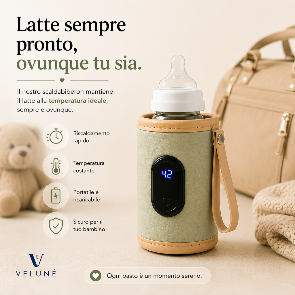 Veluné WarmGo™ – Scaldabiberon Portatile USB