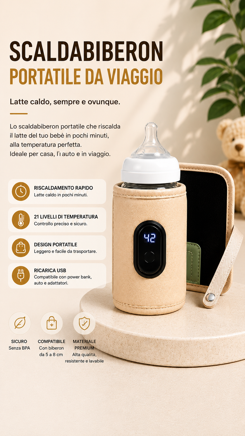 Veluné WarmGo™ – Scaldabiberon Portatile USB